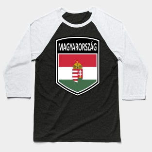 Flag Shield - Magyarorszag Baseball T-Shirt